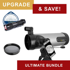 Upgrade and Save with National Geographic NT114CF 114mm Reflector Telescope - Ultimate Bundle Package and Bonus Accessories