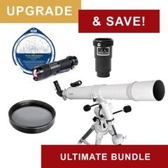 Upgrade & Save with Explore Scientific FirstLight 80mm Refractor Telescope - Ultimate Bundle Package - w/ EQ3 Mount & Bonus Accessories