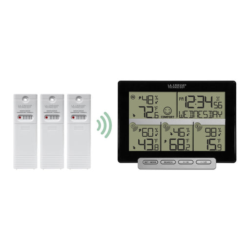 La Crosse Technology 308-04747-INT Wireless Digital Kitchen Thermometers with Display, Black