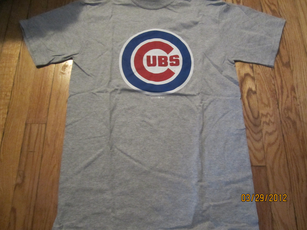 Chicago Cubs T-Shirt Logo Grey