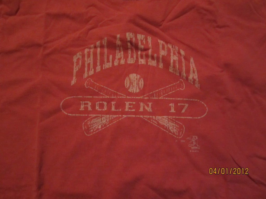 Philadelphia Phillies Scott Rolen #17 MLB Baseball Jersey size Large –  Prince Edward County T-Shirt Company