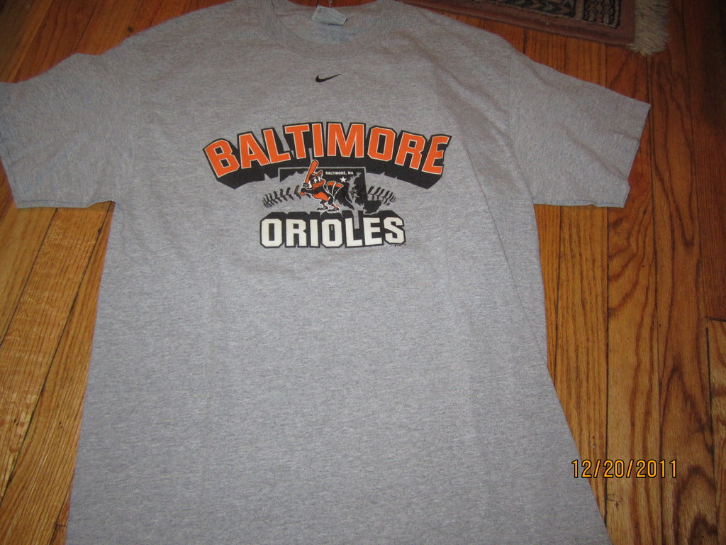 Nike, Shirts, Nike Mlb Baltimore Orioles Bird Retro Logo Tshirt