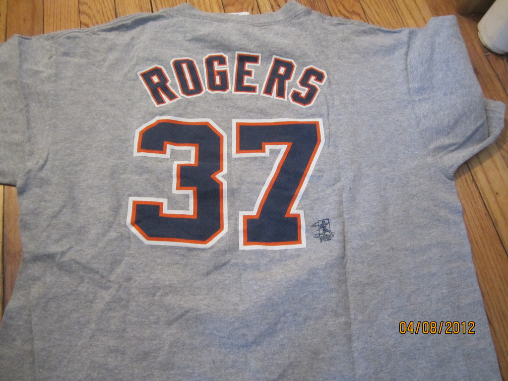 Lilmoxie — Detroit Tigers #37 Kenny Rogers T Shirt XL Majestic