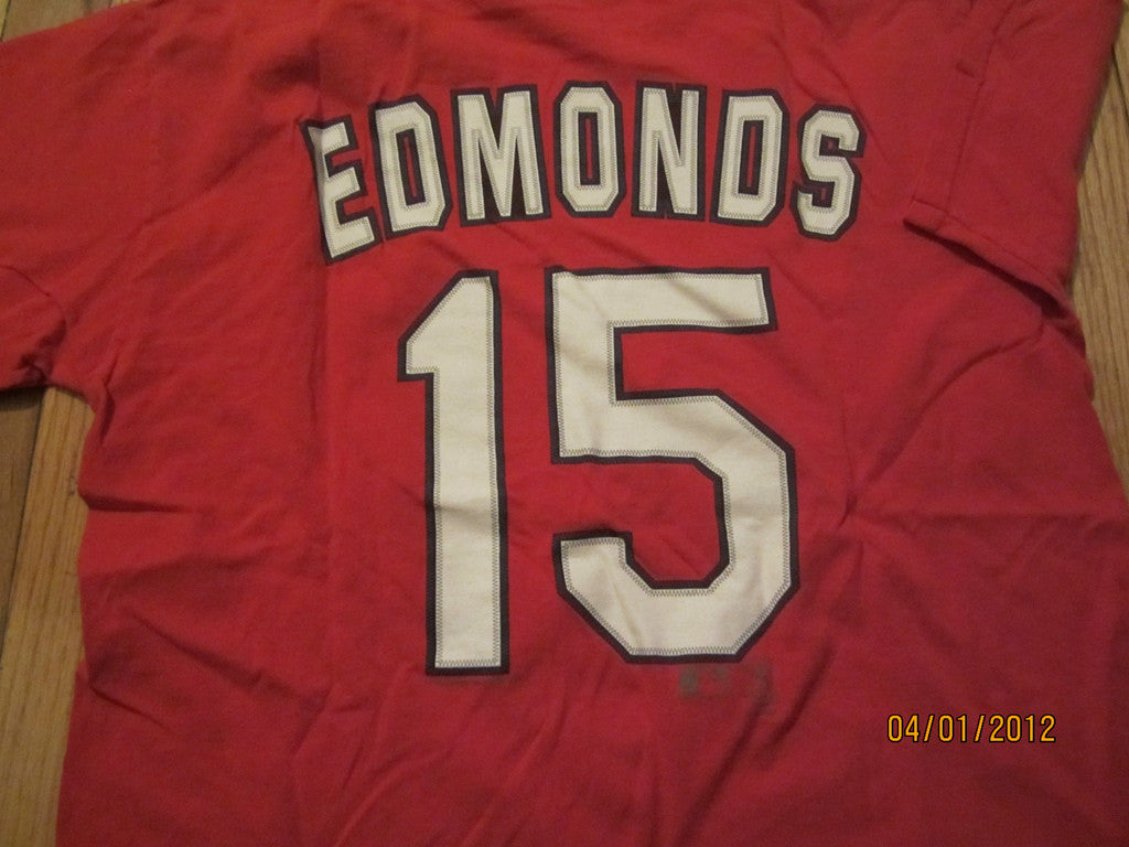 Lilmoxie — St Louis Cardinals #15 Jim Edmonds T Shirt Medium