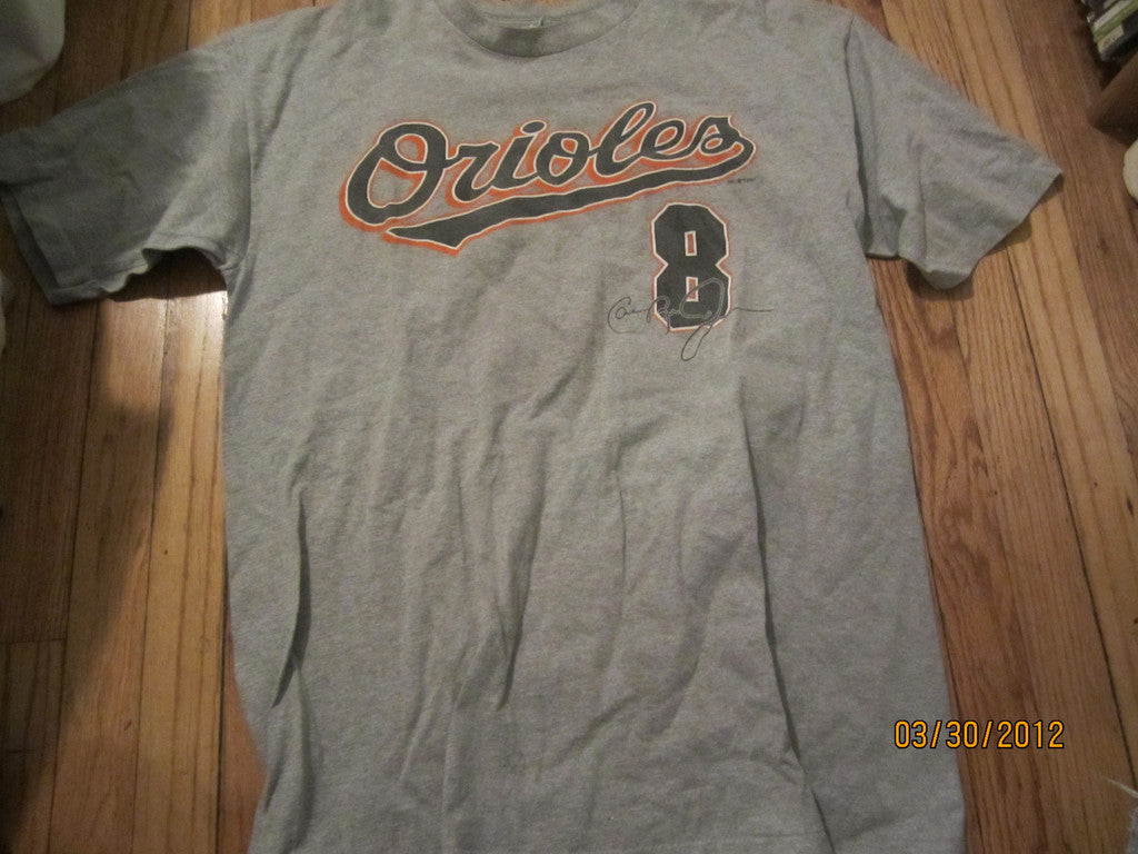 Vintage True Fan Black Baltimore Orioles Cal Ripken 8 T Shirt Men Size XL  2001