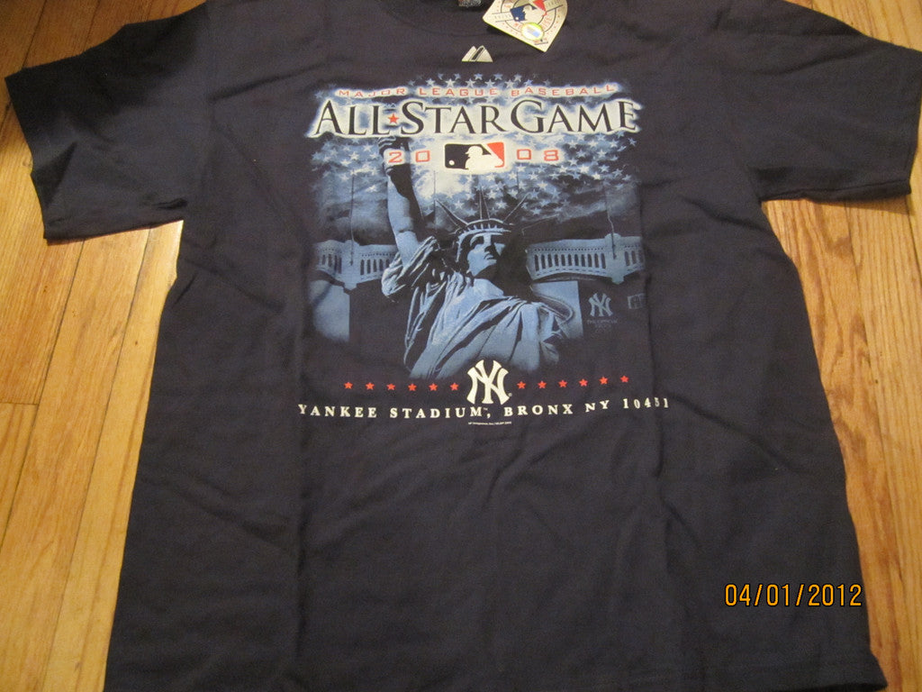 2008 All Star Game Youth Blue T Shirt L VINTAGE MLB Yankee W TAG! dc7