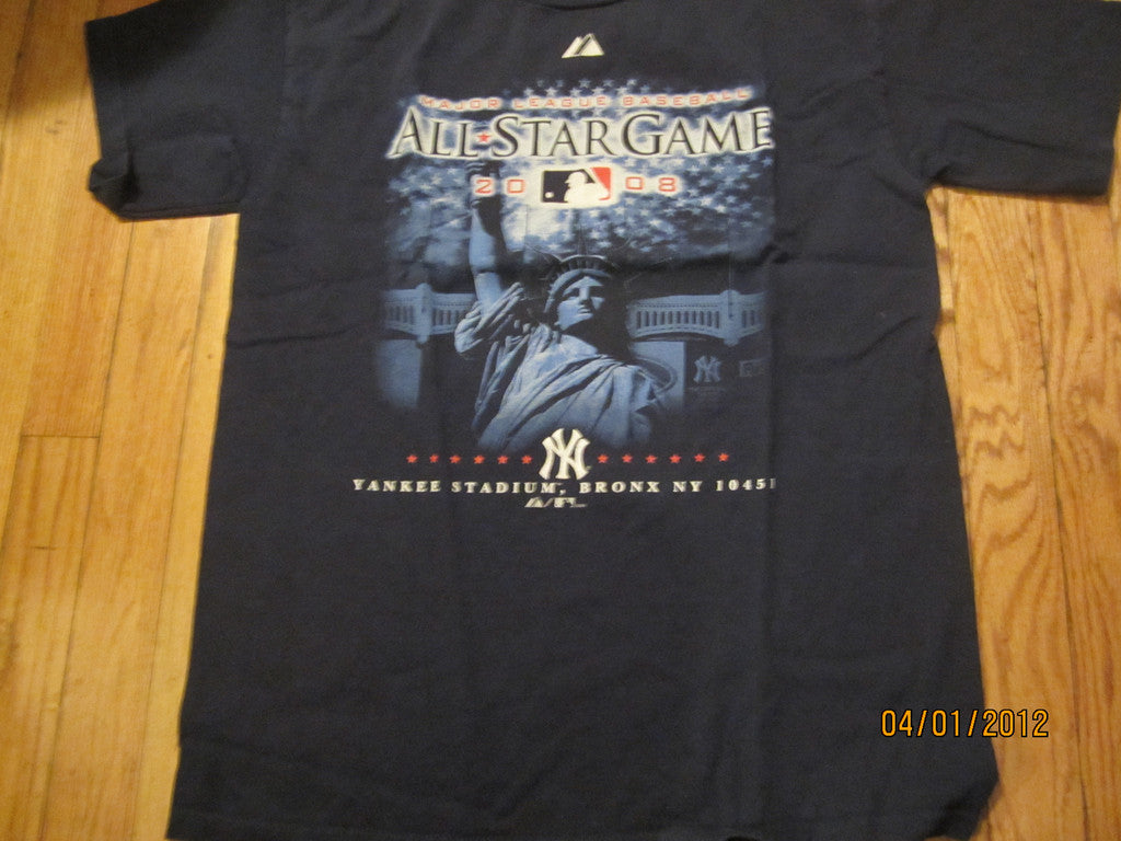 2008 All Star Game Youth Blue T Shirt L VINTAGE MLB Yankee W TAG! dc7