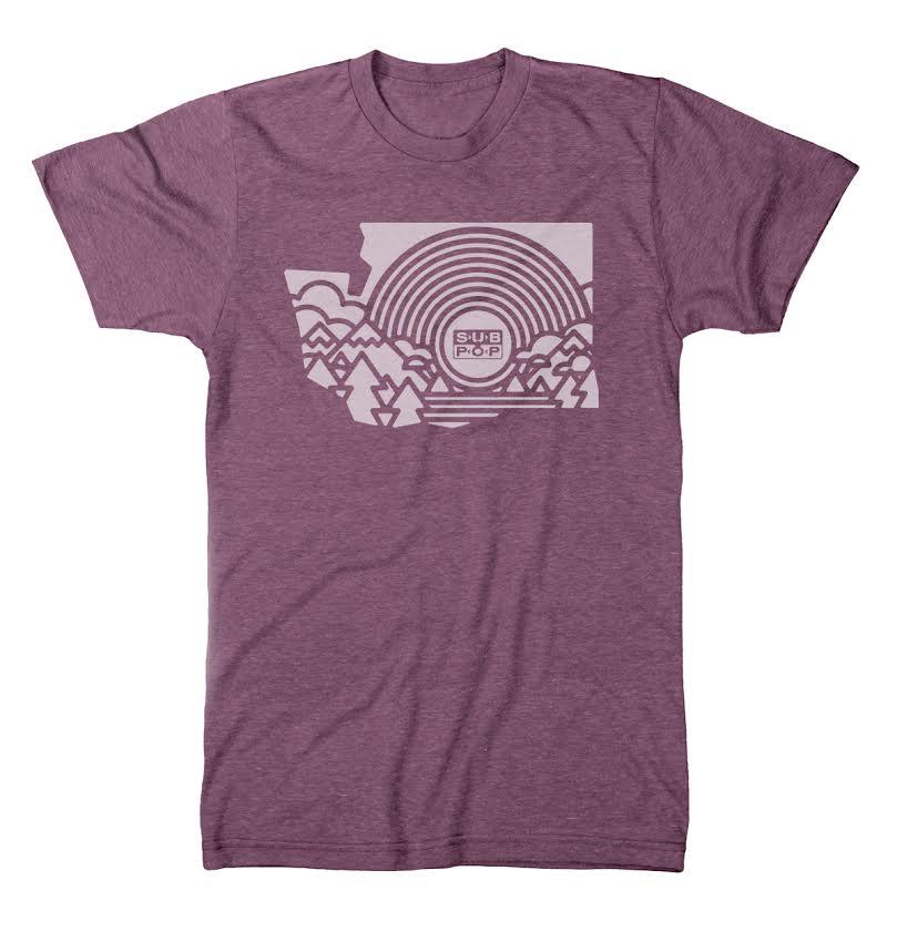 WA State Record Vintage Iris T-Shirt - Sub Pop Mega Mart product image