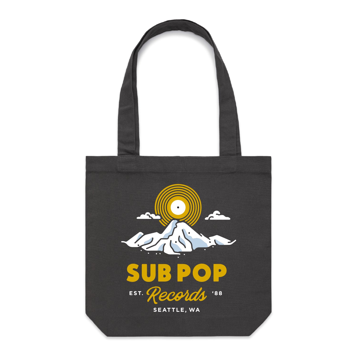 Graphite Mountain Tote Bag