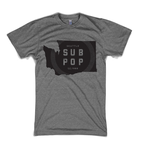 Sub Pop / WA State Thick Lines Royal Blue T – Sub Pop Mega Mart