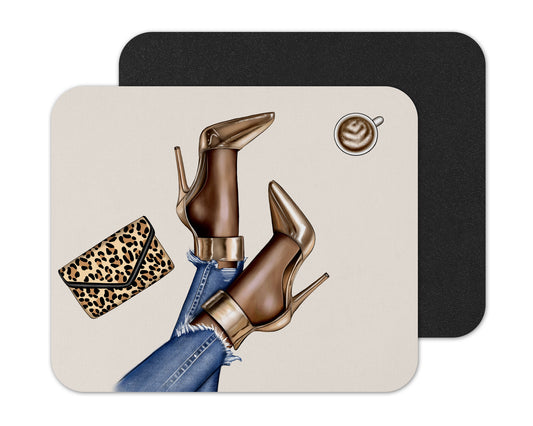 Cute Black Girl Aesthetic' Mouse Pad