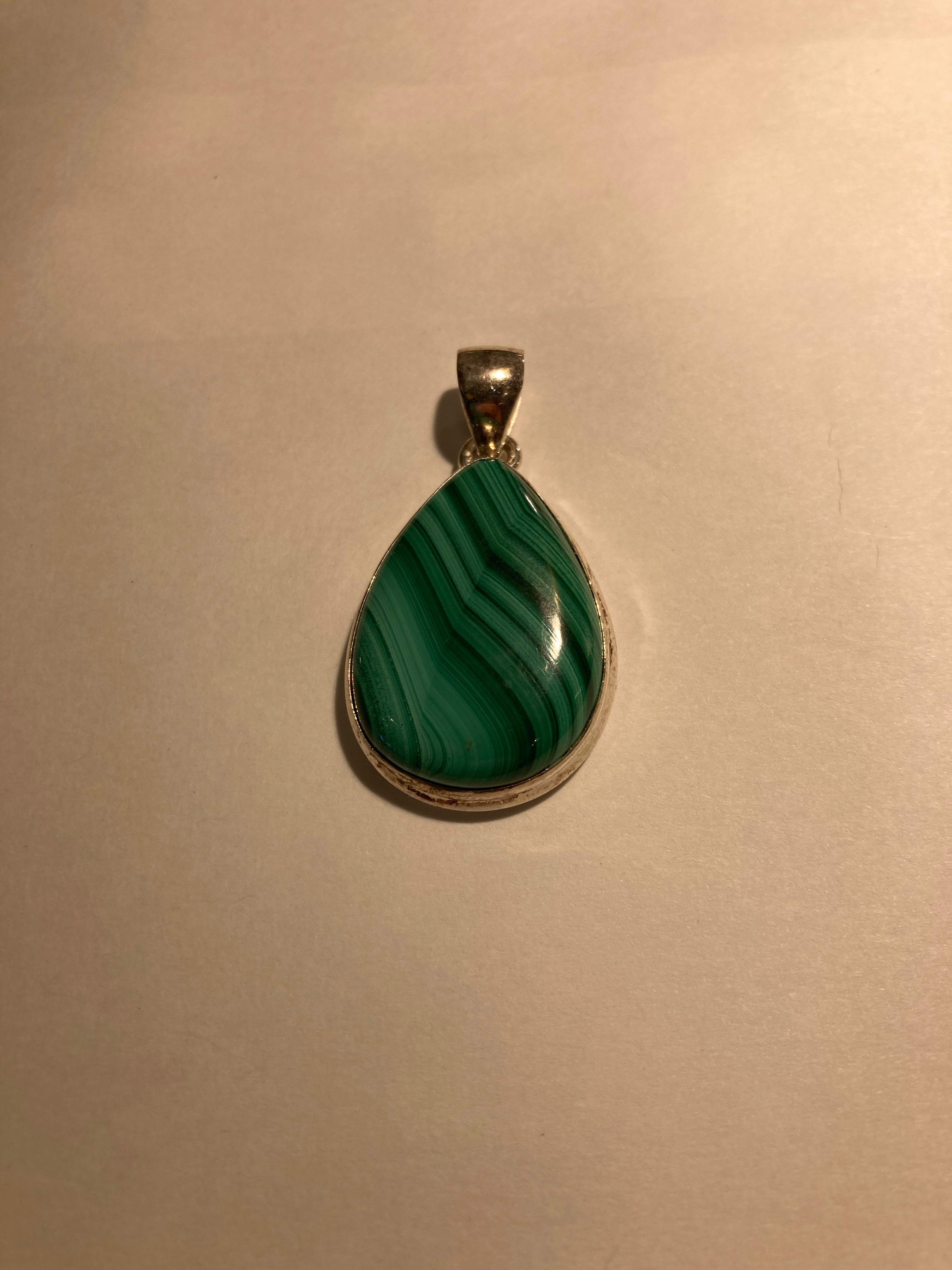 Malachite pendent
