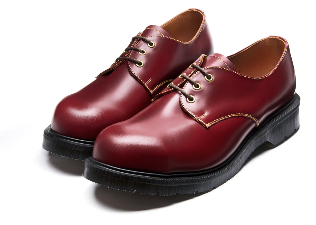 Classic 3 Eye Southerner Steel Toe Shoe in Cherry – Solovair Direct