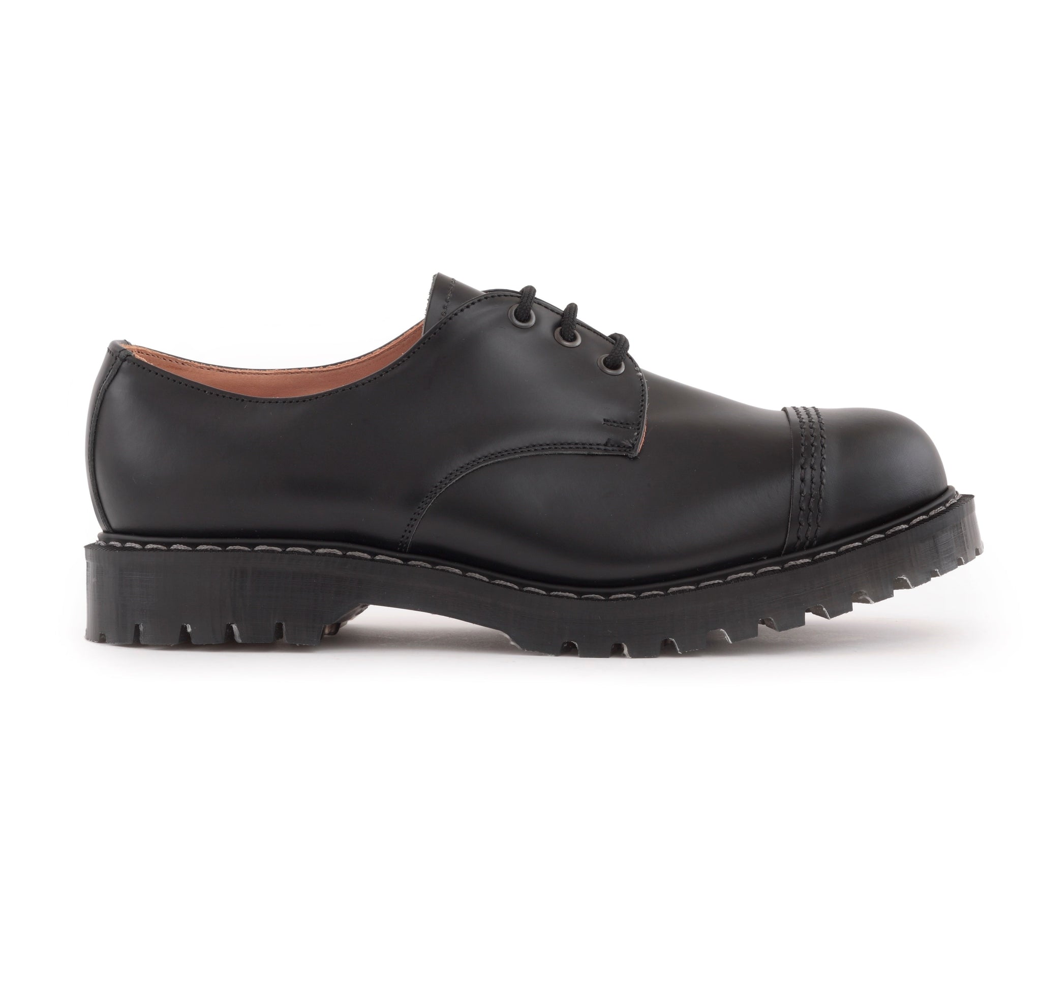 Classic 3 Eye Steel Toe Gibson in Black – Solovair Direct