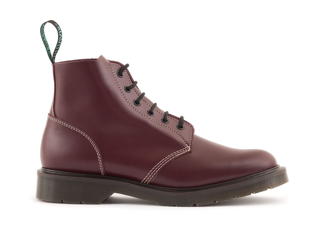 Classic 6 Eye Derby Boot in Oxblood – Solovair Direct