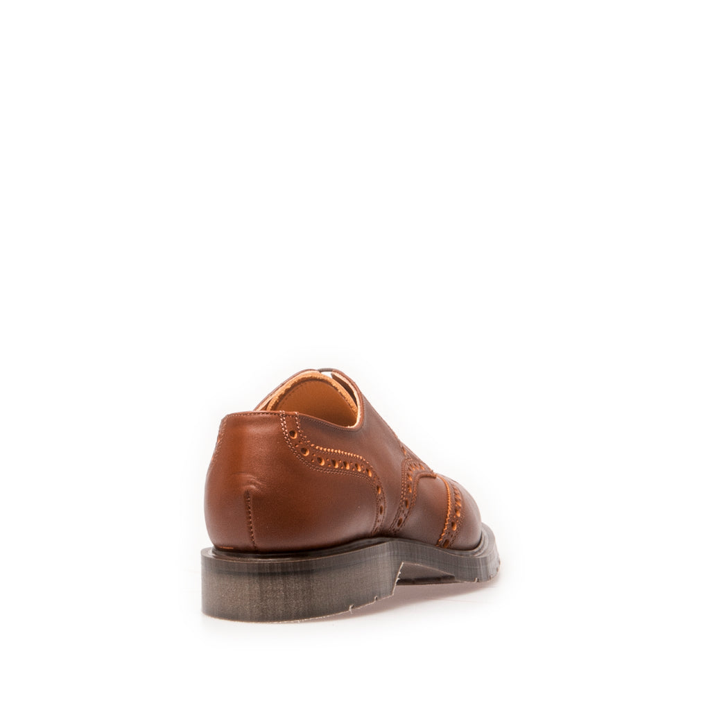 Premium 5 Eye Gibson Brogue in Chestnut – Solovair Direct