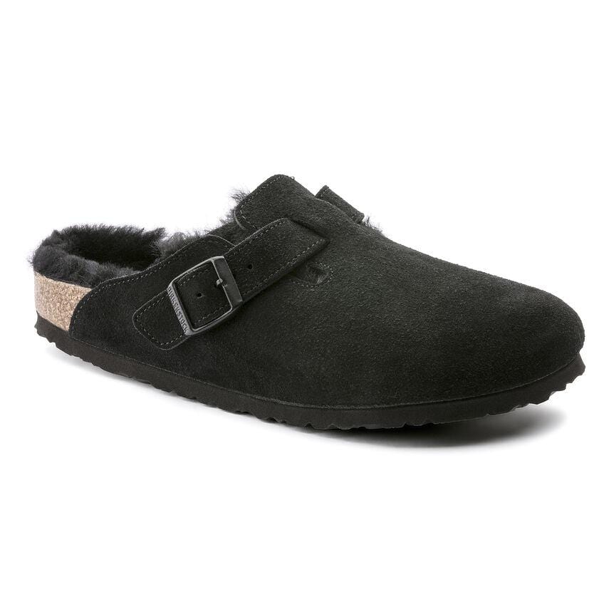 Birkenstock Boston Shearling Black Clog - Regular