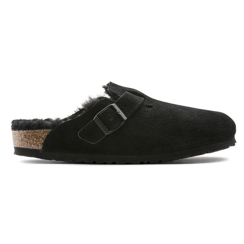 Birkenstock Boston Shearling Black Clog - Regular