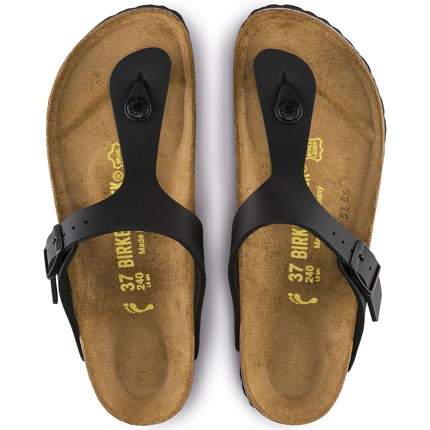 Birkenstock Gizeh Black Birko-Flor - Narrow