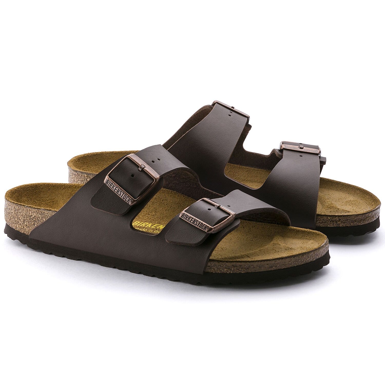 Birkenstock Arizona Dark Brown Birko-Flor Sandal - Regular