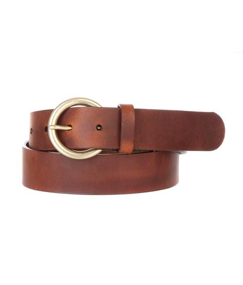 Brave Leather Milena Circle Buckle Bridle Belt