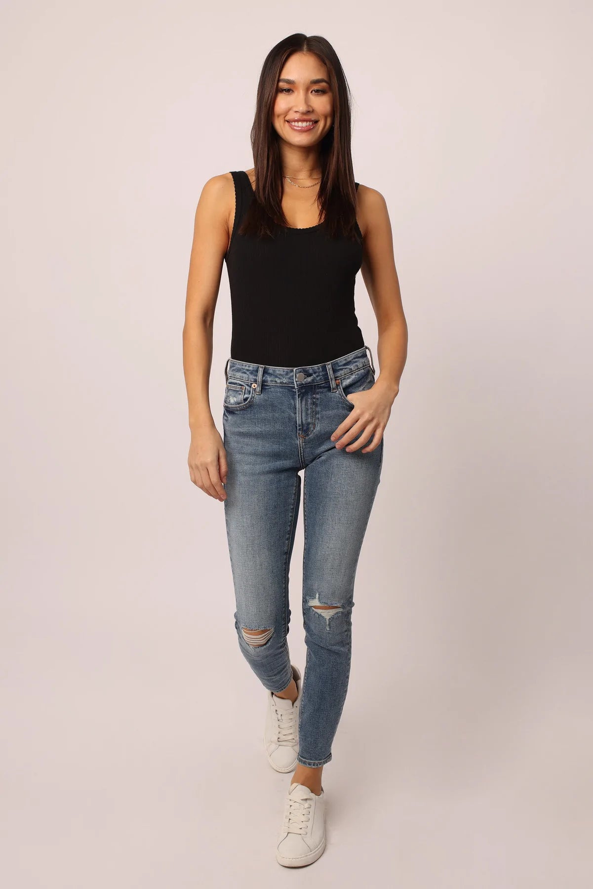 Dear John Gisele High Rise Ankle Skinny Jeans