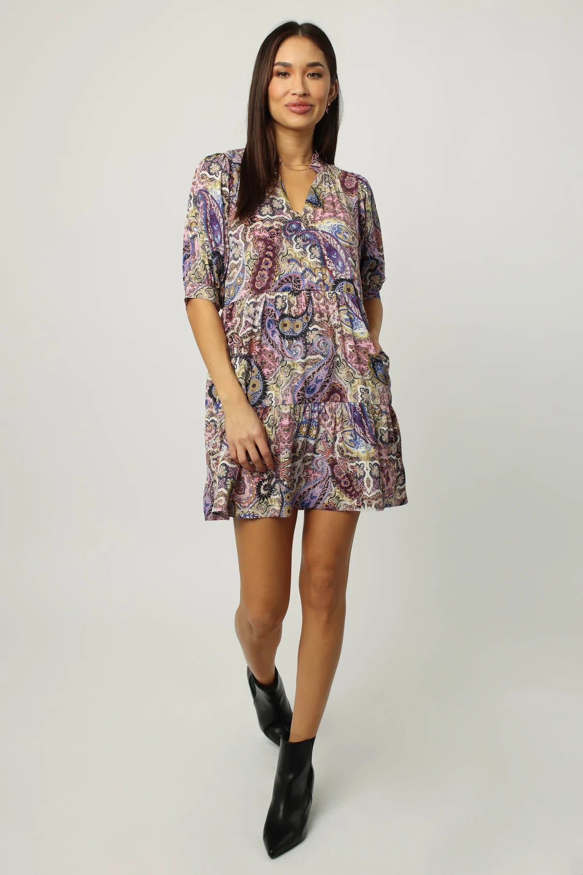 Dear John Wyatt Sleeve Tiered Dress