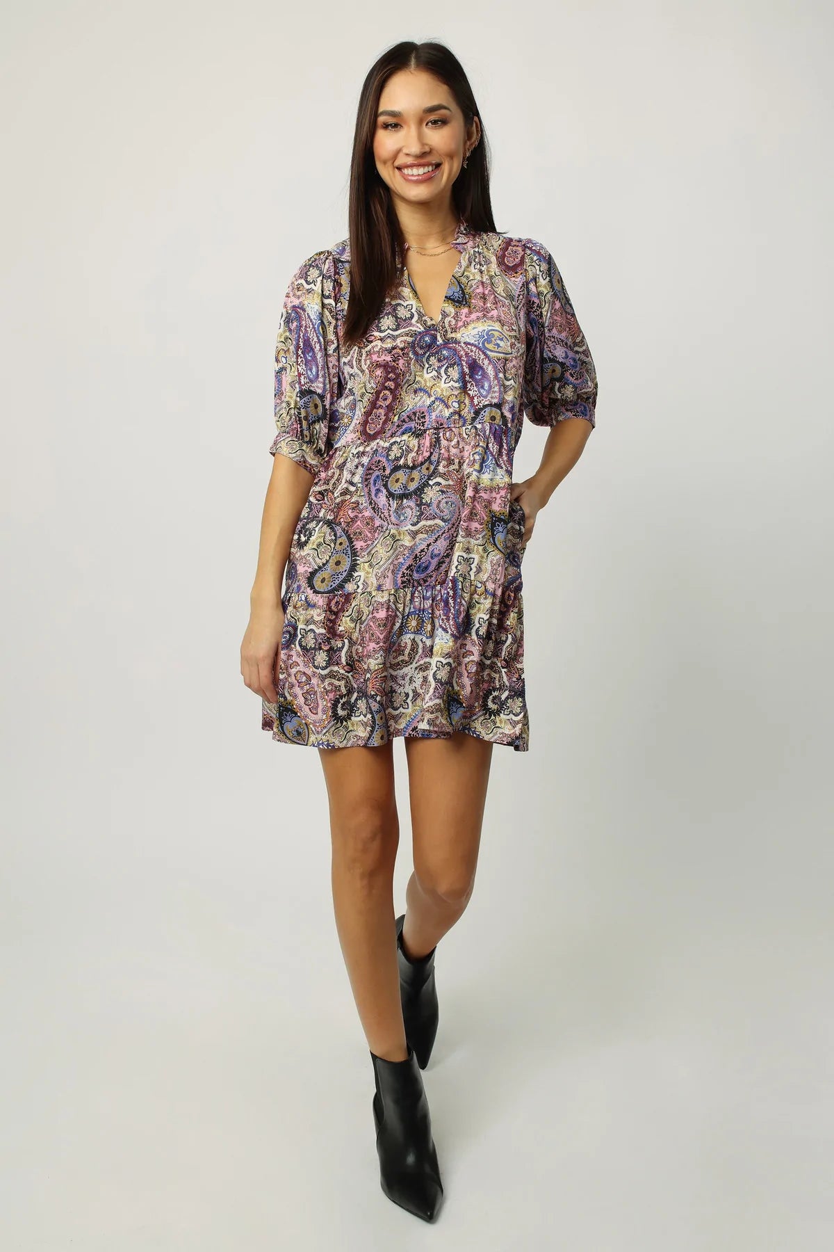 Dear John Wyatt Sleeve Tiered Dress