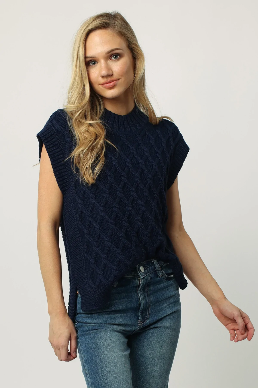 Dear John Briana Wide Neck Sweater Vest