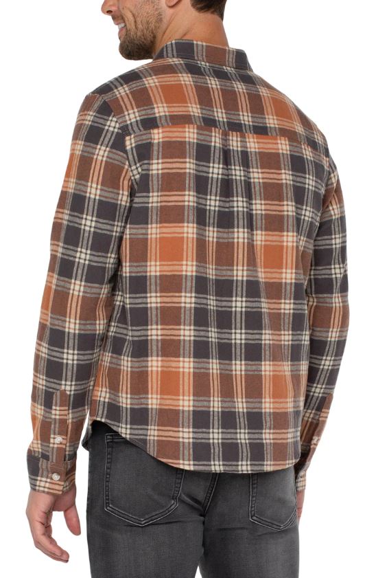 Liverpool Plaid Flannel Shirt