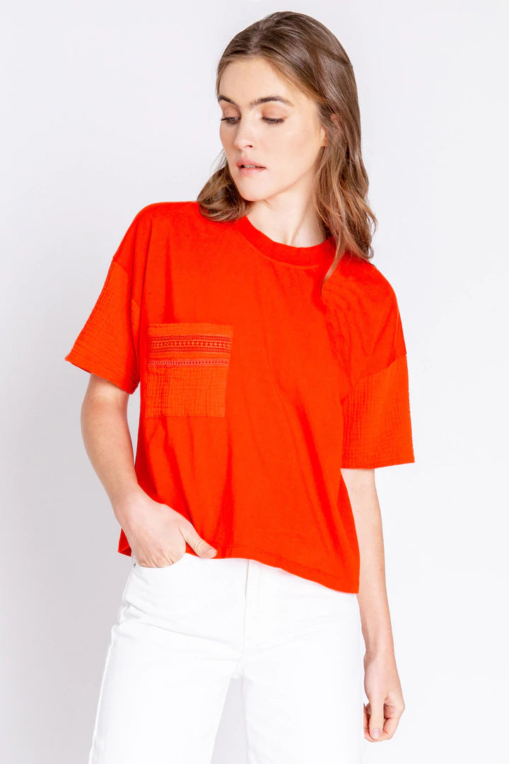 PJ Salvage Gauzin' Around Solid Short Sleeve