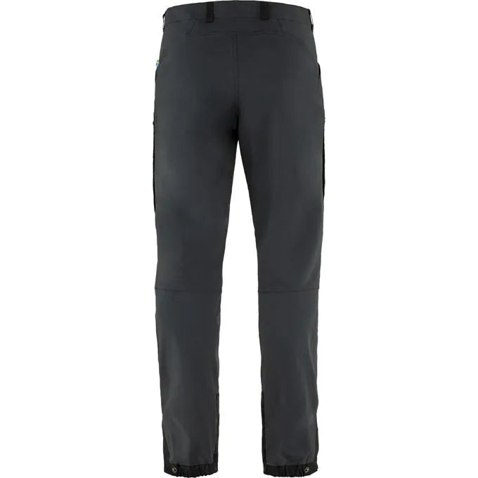 FJÄLLRÄVEN Men's Keb Agile Trousers - Black / Black