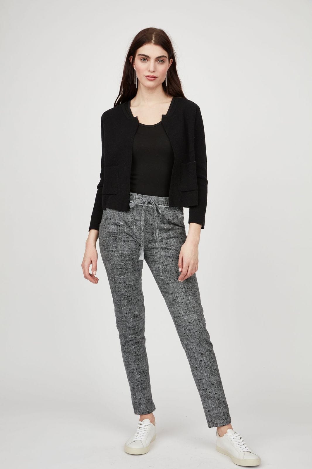 Pistache Knit Cropped Open Cardigan