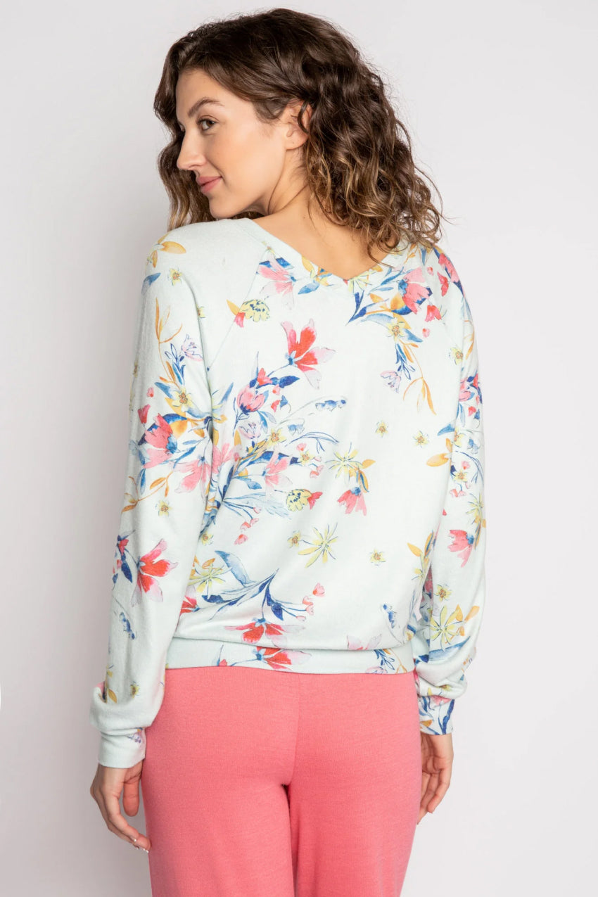 PJ Salvage Budding Bouquet Floral Long Sleeve