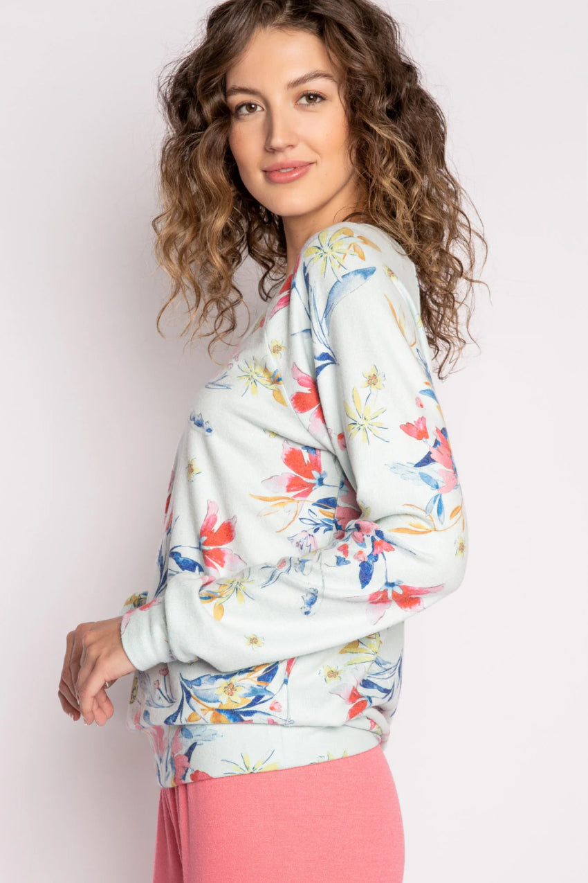 PJ Salvage Budding Bouquet Floral Long Sleeve