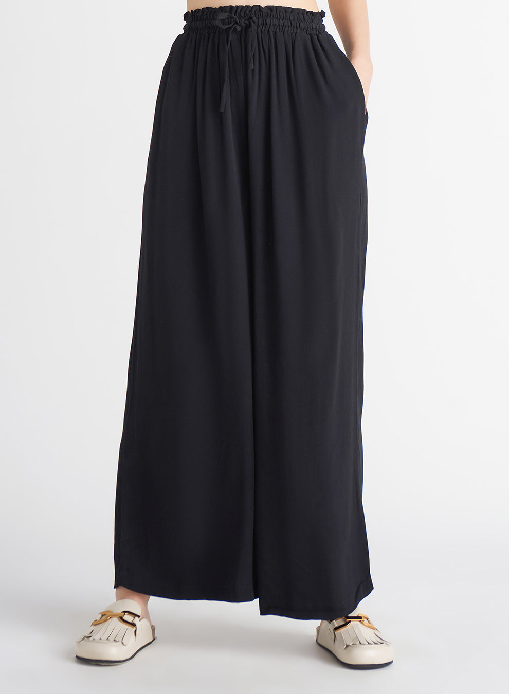 Black Tape Wide Leg Pant