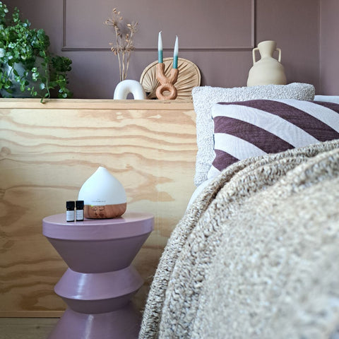 aroma diffuser slaapkamer hout 