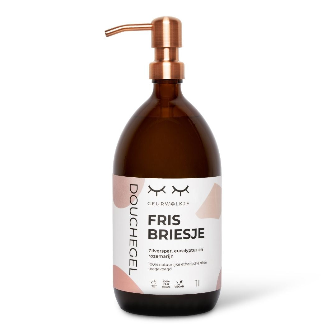 Natuurlijke douchegel - Fris Briesje - 100, 250, 500 en 1000 ML