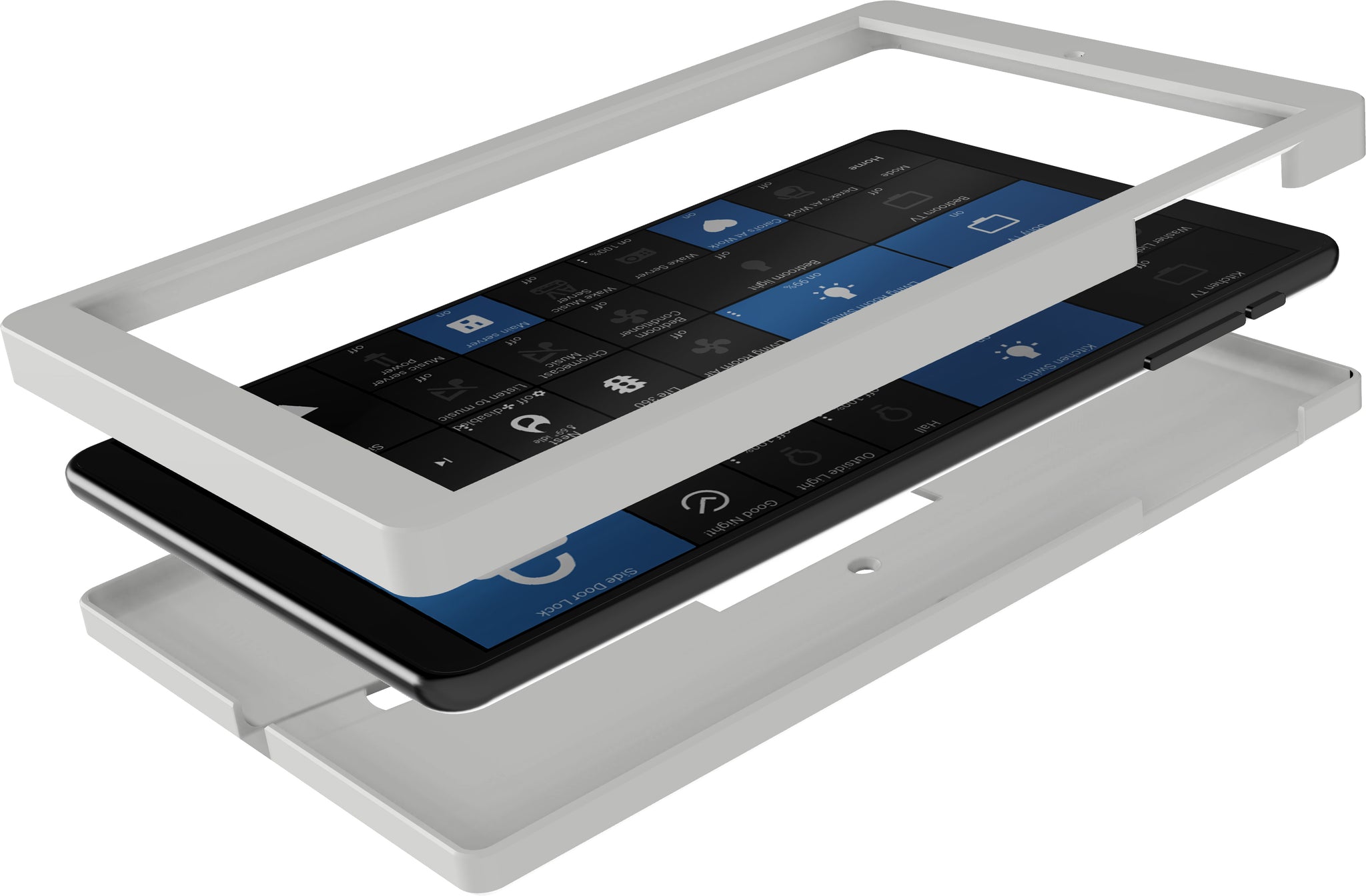Gemeenten Leraar op school Ongewapend Samsung Tab A 10.1 Tablet ( SM-T510 / 515 ) Wall Mount – WHITE – Smart Home  Mount