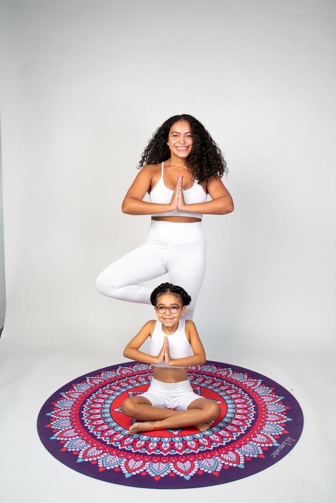 Llamaste All In One Purple Suede Yoga Mat & Towel Combination – Llamaste  Family Yoga Center