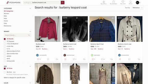 Poshmark Search Feature tips