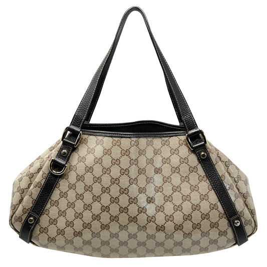 Gucci GG Canvas Abbey D-Ring Hobo (SHG-P6MVMY) – LuxeDH