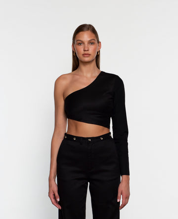 ans dotsloevner shoulder top black 当店独占販売 - rlbhg.brussels