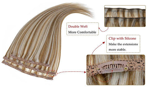 Runature Clip In Real Hair Extensions