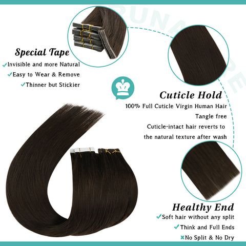 double sided virgin hair extensions 