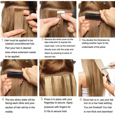 invisible virgin tape in hair