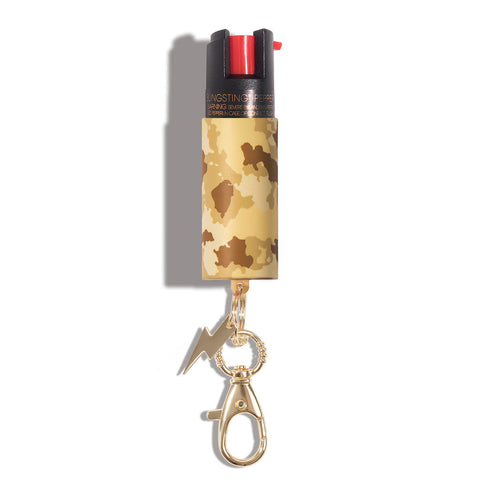 blingsting.com Safety Keychain Sand Camo Camo Pepper Sprays