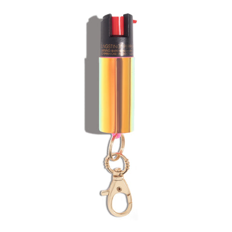 blingsting.com Safety Keychain Solar Holographic Pepper Sprays