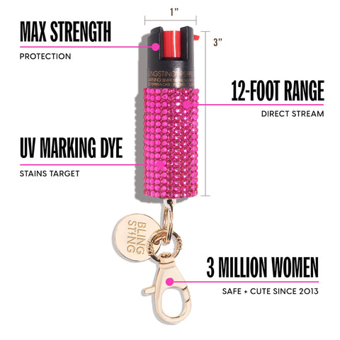 blingsting.com Safety Set Show Stopper | Stun Gun + Pepper Spray