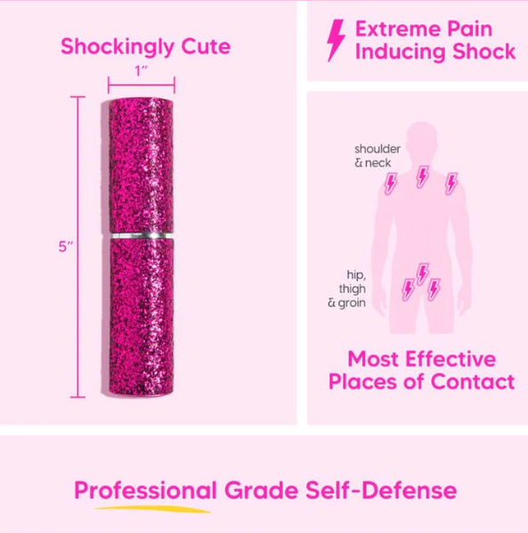 pink lipstick stun gun